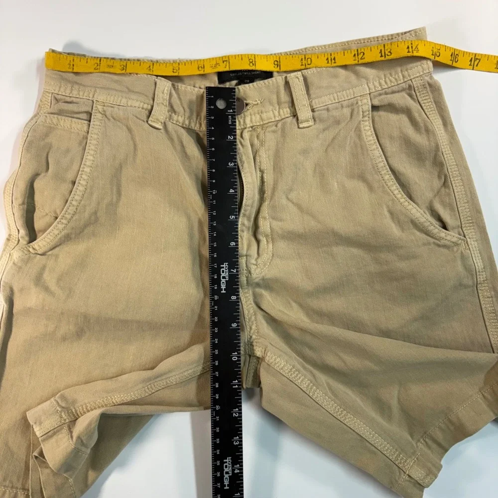 Banana Republic‎ Surplus Twill Shorts Mens 29 Khaki Tan Cotton 7.5 Inseam Casual